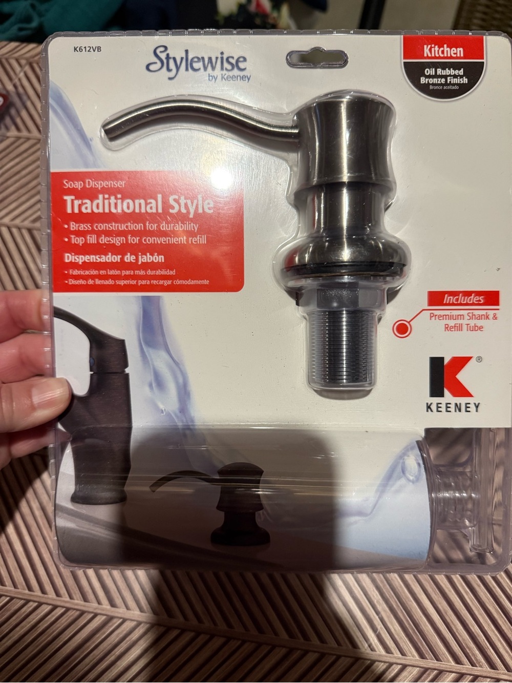 ☀️Stylewise by Keen Traditional Style Soap Dispenser - Stainless